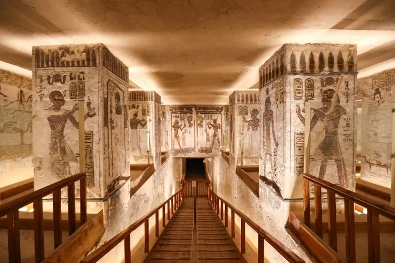 Valley of the Kings tombs visited on Christmas break in Egypt